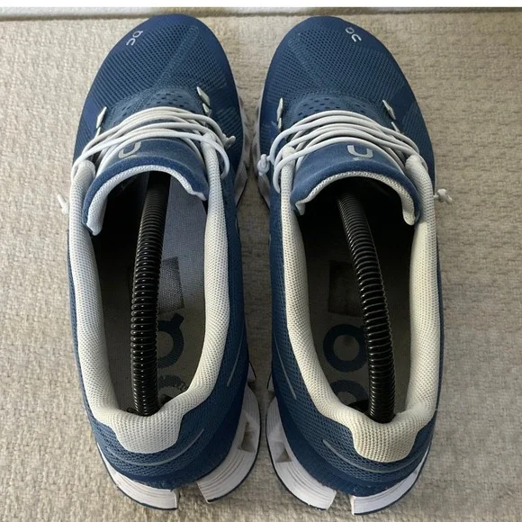 On Cloud Womens 8.5 Denim Blue Running Shoes Sneakers CloudTec Mesh 19.4026 - Picture 5 of 12